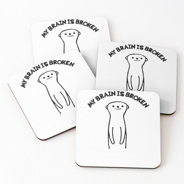 Item preview, Quirky Suricate 'My Brain Is Broken' Tee - Fun and Unique Meerkat Design designed and sold by SickStyleShop.