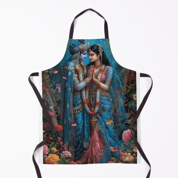 Item preview, Traditional Indian couple in ornate attire designed and sold by Artessie.