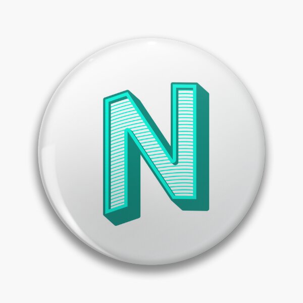 Item preview, 3D Alphabet Letter N - Bold Typography Design - Uppercase Alphabet Artwork designed and sold by uncoXab.