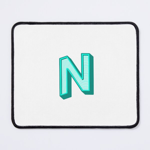 Item preview, 3D Alphabet Letter N - Bold Typography Design - Uppercase Alphabet Artwork designed and sold by uncoXab.