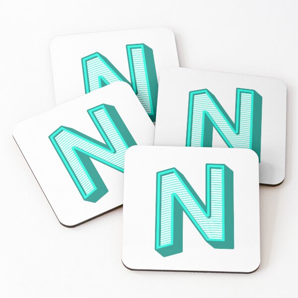 Item preview, 3D Alphabet Letter N - Bold Typography Design - Uppercase Alphabet Artwork designed and sold by uncoXab.