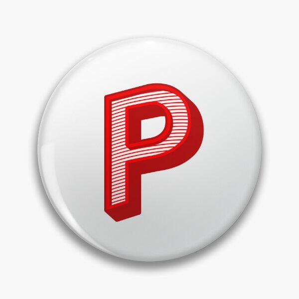 Item preview, 3D Alphabet Letter P - Bold Typography Design - Uppercase Alphabet Artwork designed and sold by uncoXab.