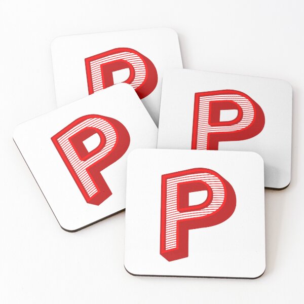 Item preview, 3D Alphabet Letter P - Bold Typography Design - Uppercase Alphabet Artwork designed and sold by uncoXab.