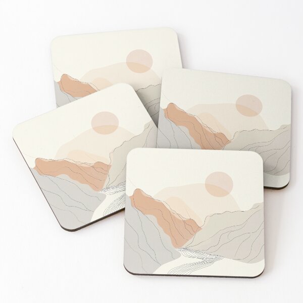 Item preview, Abstract Mountain Landscape Wall Art designed and sold by amortka.