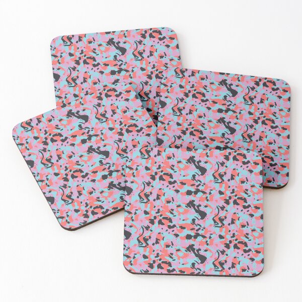 Item preview, Neon color pixelated camouflage patterns designed and sold by AnnArtshock.