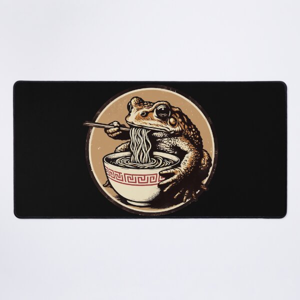 Item preview, Frog Eating Ramen Cottagecore Vintage designed and sold by TomFrontierArt.