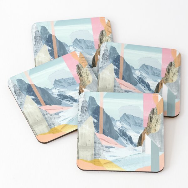 Item preview, Abstract Mountain Landscape Art Print designed and sold by amortka.