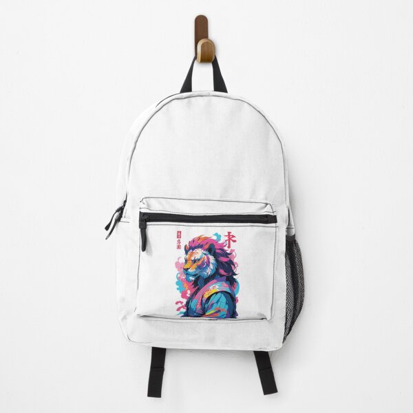 Item preview, Samurai Lion Aesthetic Vaporwave Style designed and sold by LuminOrb.