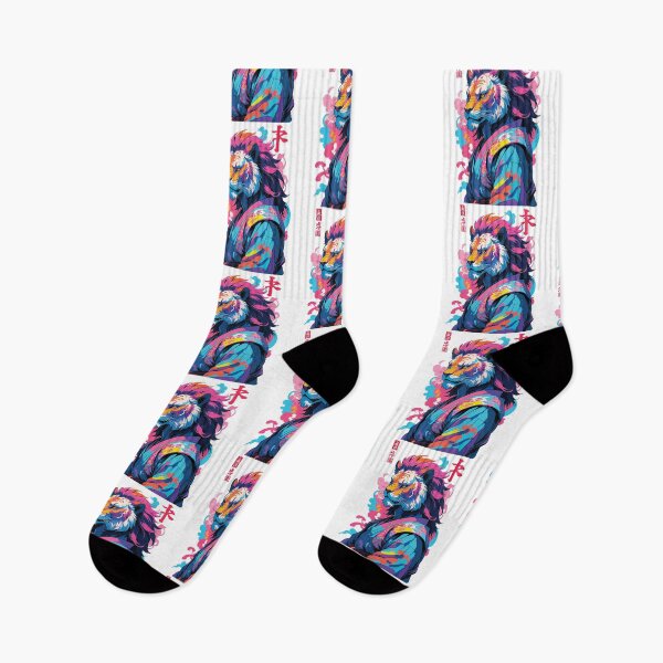 Item preview, Samurai Lion Aesthetic Vaporwave Style designed and sold by LuminOrb.