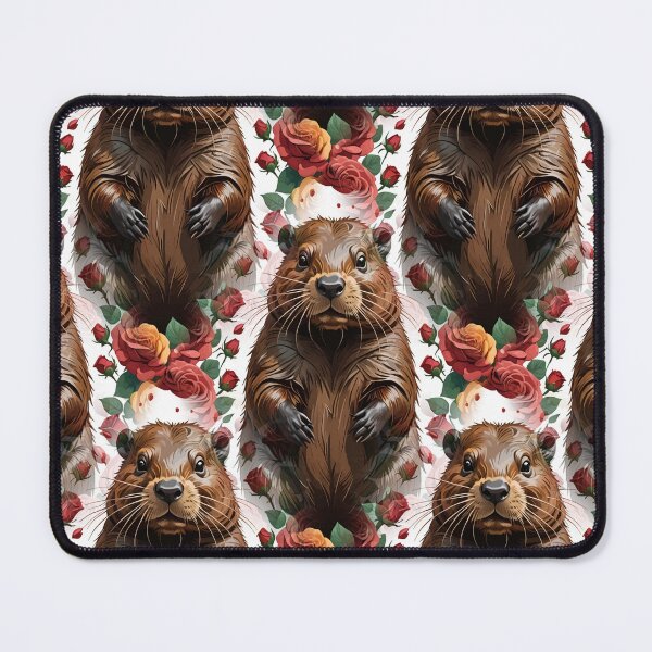 Item preview, A Beaver Surrounded By New York Roses Pattern 2 designed and sold by taiche.
