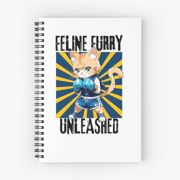 Item preview, Boxing Cat Feline Furry Unleashed Cute Cat with Boxing Gloves designed and sold by bsrishika.