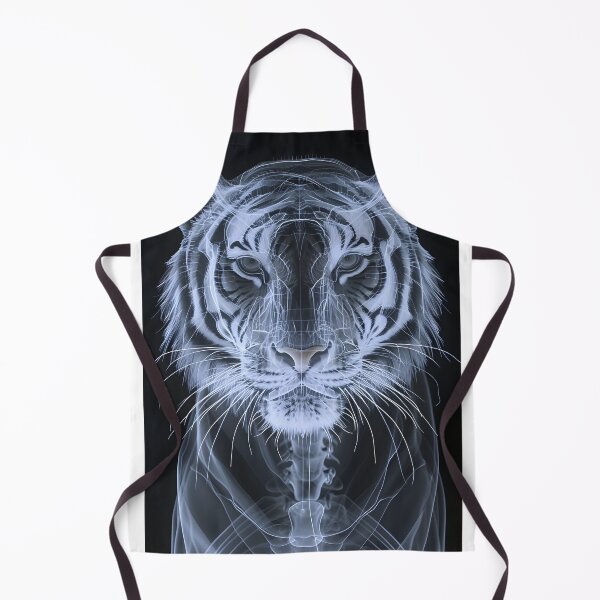 Item preview, X-ray style illustration of a tiger's head designed and sold by Artessie.