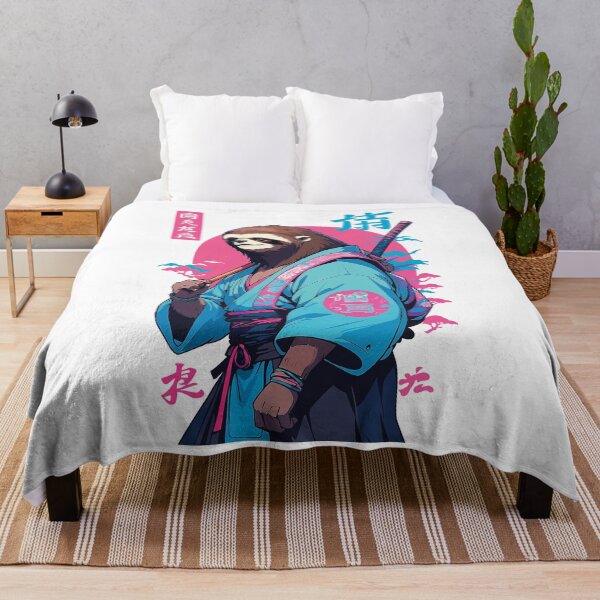Item preview, Samurai Sloth Aesthetic Vaporwave Style designed and sold by LuminOrb.