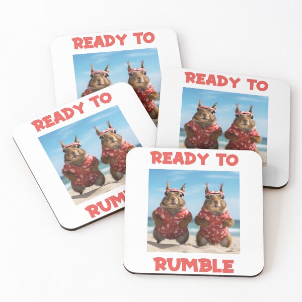 Item preview, Ready to Rumble | Squirrels in Summer designed and sold by wonderweird.