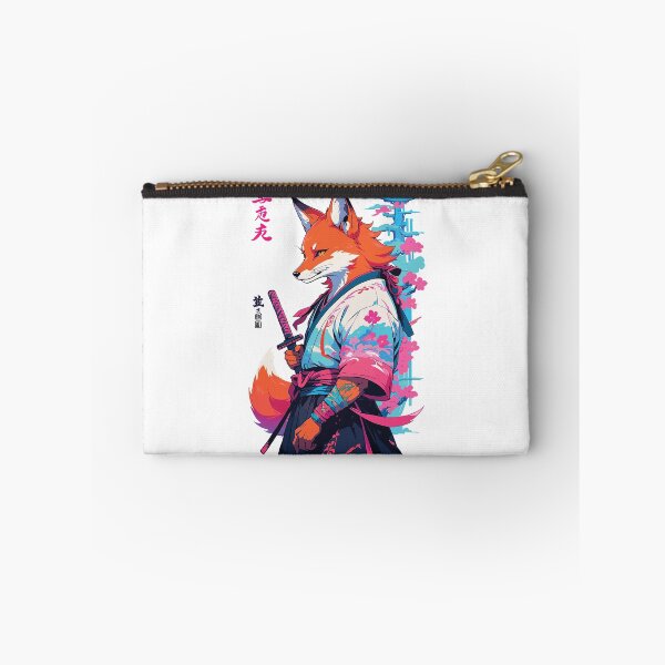 Item preview, Kitsune Samurai Fox Aesthetic Vaporwave Style designed and sold by LuminOrb.