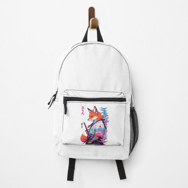 Item preview, Kitsune Samurai Fox Aesthetic Vaporwave Style designed and sold by LuminOrb.
