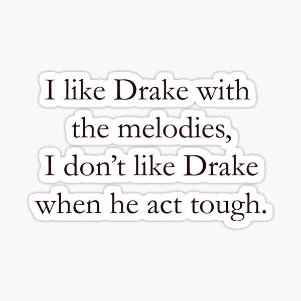 Aperçu de l'œuvre j'aime Drake avec les mélodies créée et vendue par kidofwgkta.