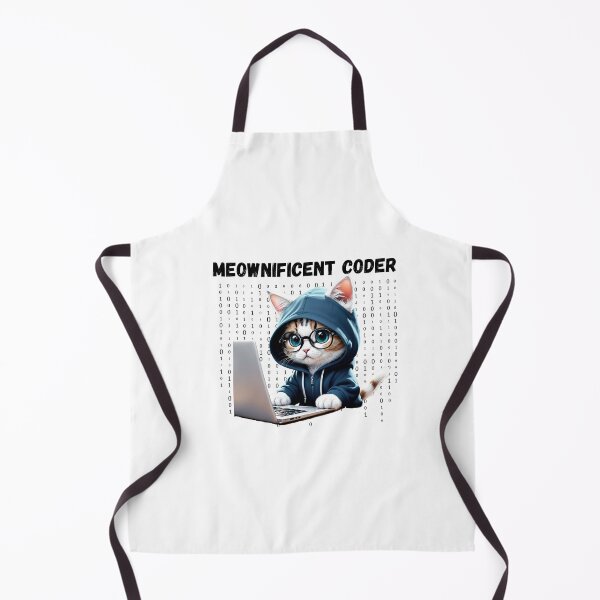 Item preview, Cat Coder - Coding Cat Meownificient Coder Cat with Hoodie and glasses designed and sold by bsrishika.