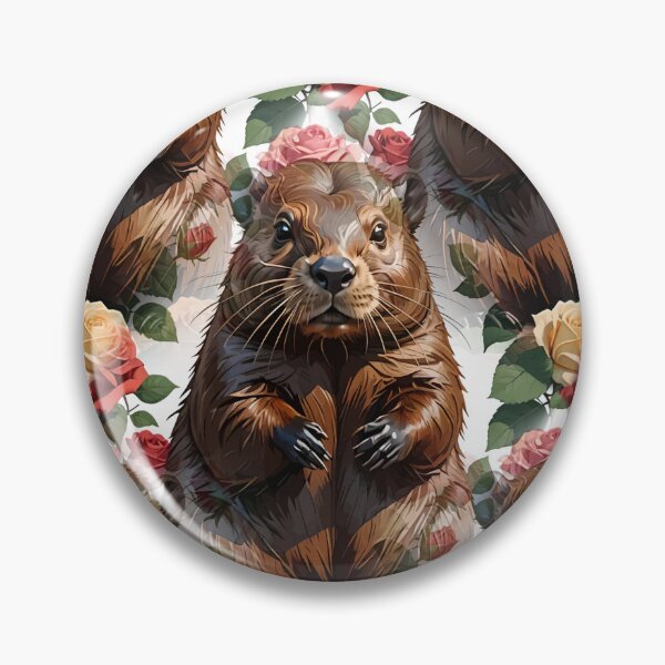 Item preview, A Beaver Surrounded By New York Roses Pattern 3 designed and sold by taiche.