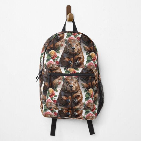 Item preview, A Beaver Surrounded By New York Roses Pattern 3 designed and sold by taiche.