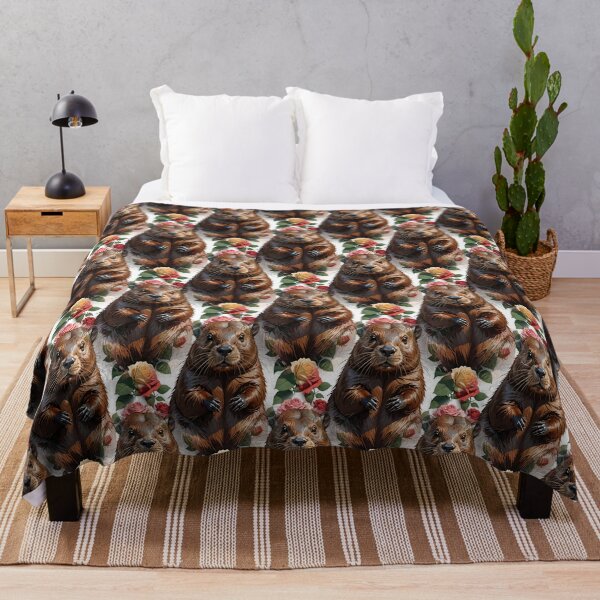 Item preview, A Beaver Surrounded By New York Roses Pattern 3 designed and sold by taiche.