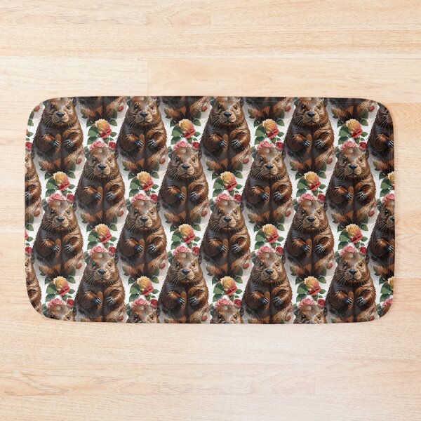 Item preview, A Beaver Surrounded By New York Roses Pattern 3 designed and sold by taiche.