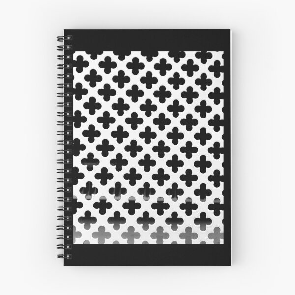Item preview, Black and white clovers pattern designed and sold by MisiuKolorowy.