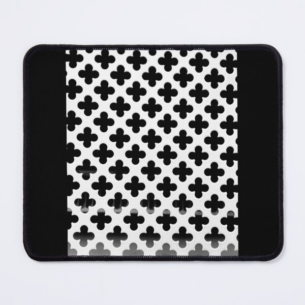 Item preview, Black and white clovers pattern designed and sold by MisiuKolorowy.