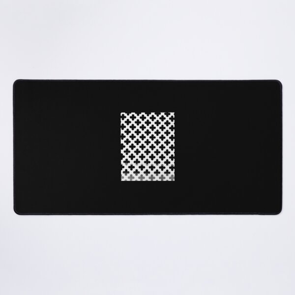 Item preview, Black and white clovers pattern designed and sold by MisiuKolorowy.
