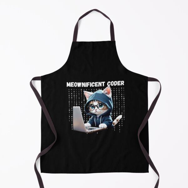 Item preview, Cat Coder - Coding Cat Meownificient Coder Cat with Hoodie and glasses designed and sold by bsrishika.