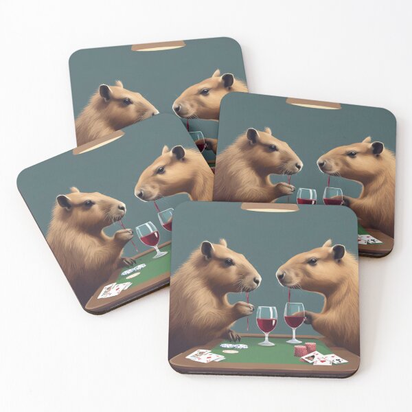 Item preview, capybara playing designed and sold by laurazael.