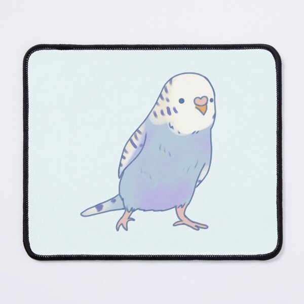 Item preview, Blue budgie art designed and sold by Artofmayara.