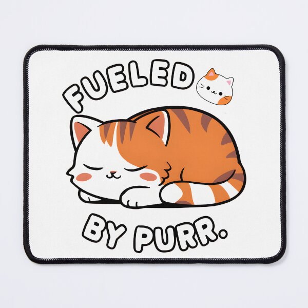 Item preview, Fueled By Purr Sleeping Orange Cat ZzZz designed and sold by deviatepolo.