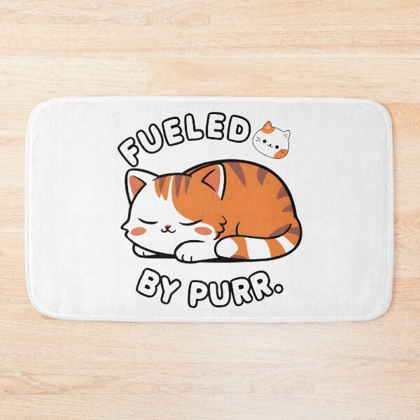 Item preview, Fueled By Purr Sleeping Orange Cat ZzZz designed and sold by deviatepolo.