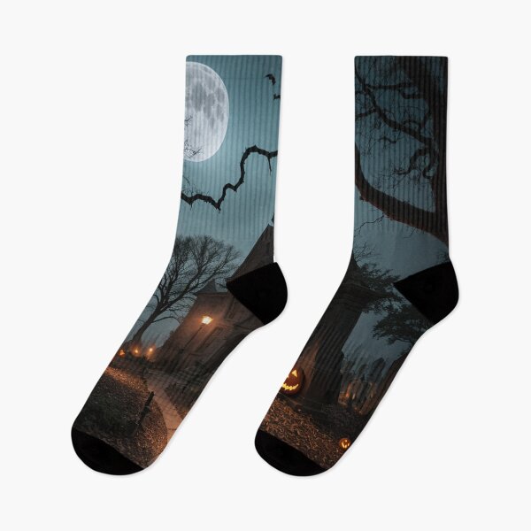 Item preview, Haunted Graveyard Eerie Autumn Halloween Night designed and sold by EnchantedVista.