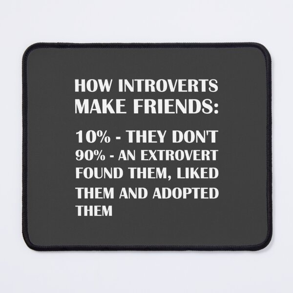 Item preview, How Introverts Make Friends / Introvert Joke designed and sold by introvertvibes.