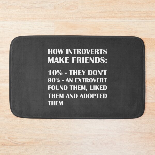 Item preview, How Introverts Make Friends / Introvert Joke designed and sold by introvertvibes.