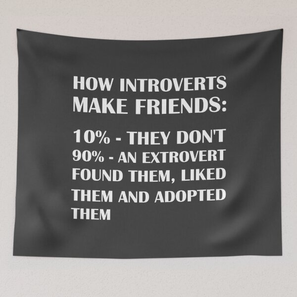 Item preview, How Introverts Make Friends / Introvert Joke designed and sold by introvertvibes.