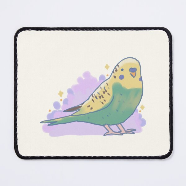 Item preview, Green budgie with plants  designed and sold by Artofmayara.