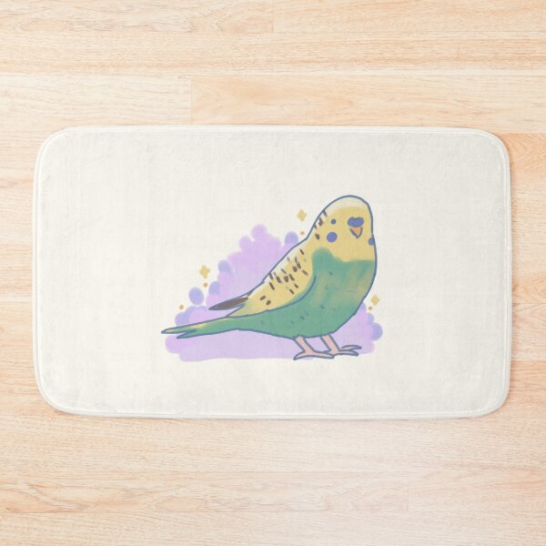 Item preview, Green budgie with plants  designed and sold by Artofmayara.