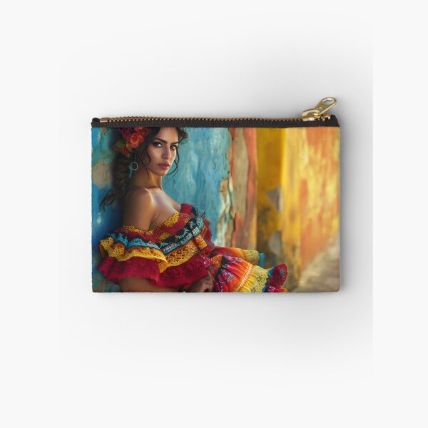 Item preview, Beautiful woman in colorful traditional dress designed and sold by Artessie.