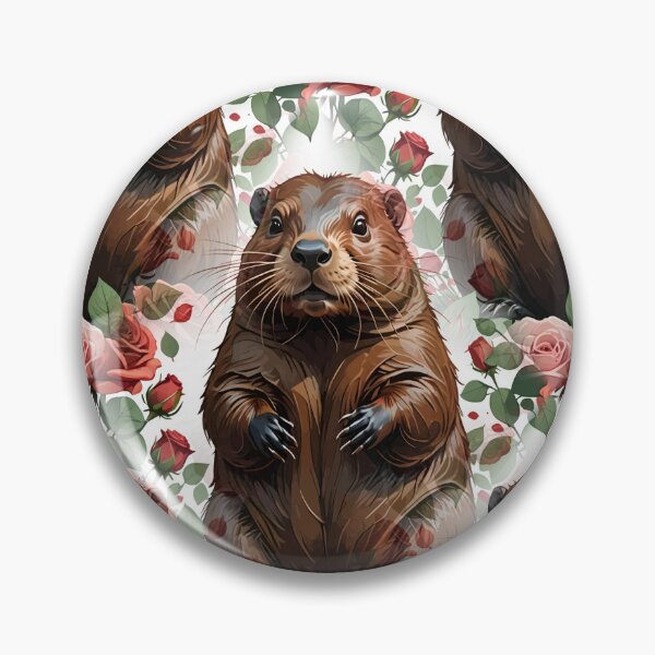 Item preview, A Beaver Surrounded By New York Roses Pattern 4 designed and sold by taiche.