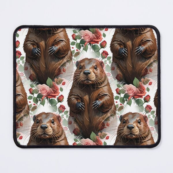 Item preview, A Beaver Surrounded By New York Roses Pattern 4 designed and sold by taiche.
