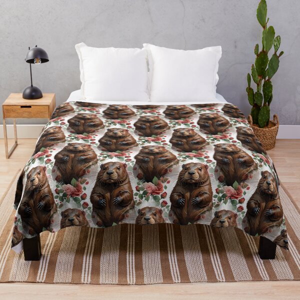 Item preview, A Beaver Surrounded By New York Roses Pattern 4 designed and sold by taiche.