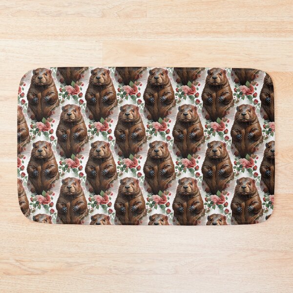 Item preview, A Beaver Surrounded By New York Roses Pattern 4 designed and sold by taiche.