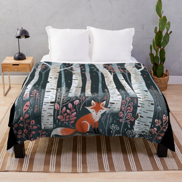 Item preview, Charming Fox in Birch Forest - Whimsical Woodland designed and sold by my-moody-place.