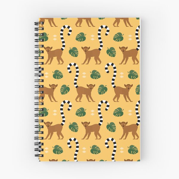 Item preview, Ringtailed lemurs on yellow designed and sold by reneesillus.