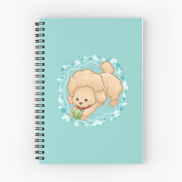Item preview, Beige Afro Poodle Playing with Tennis Ball designed and sold by Khotekmei.