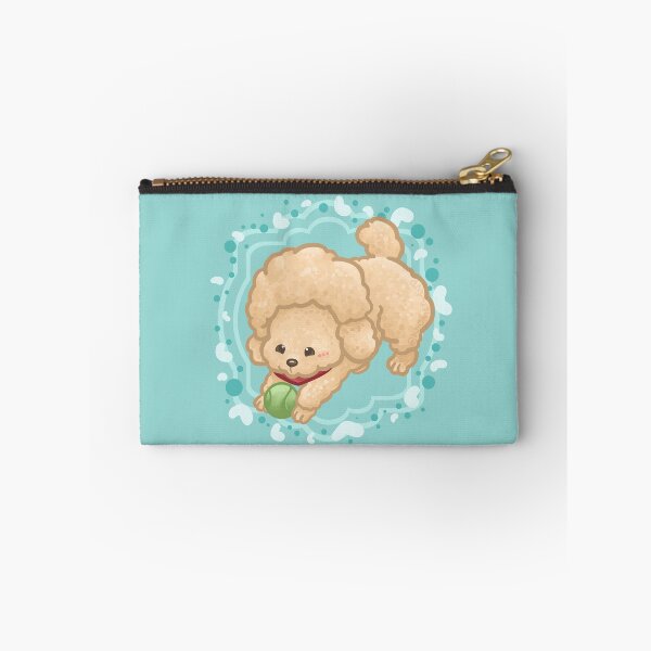 Item preview, Beige Afro Poodle Playing with Tennis Ball designed and sold by Khotekmei.