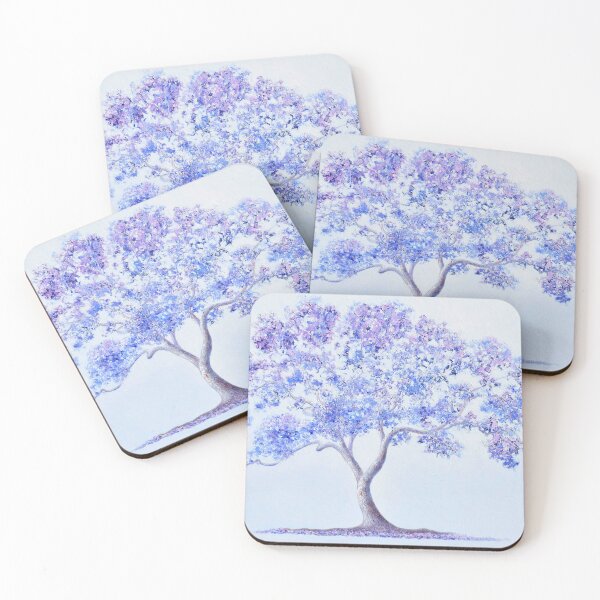 Item preview, Purple Jacaranda tree painting designed and sold by MatsonArtDesign.